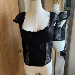 Forever 21 Black Lace Bra Top